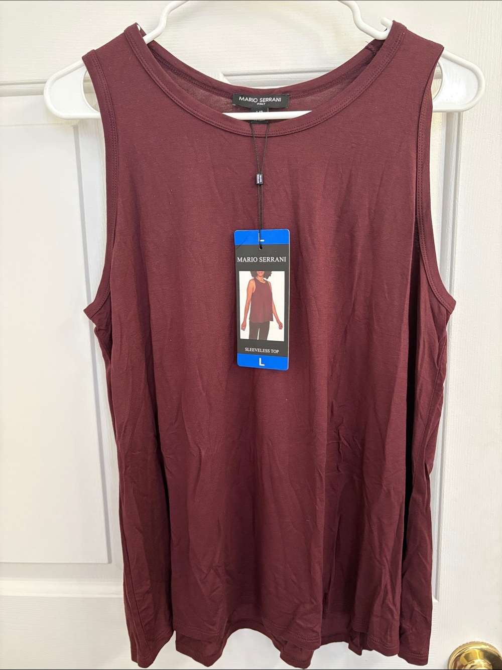 Mario Serrani Women's Sleeveless Tank Top - Wine